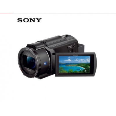 索尼（SONY）FDR-AX45A 家用/直播4K高清數(shù)碼攝像機(jī) /DV/攝影機(jī)/錄像機(jī)（含128G卡+三腳架+包+UV鏡+備用電池+充電器）