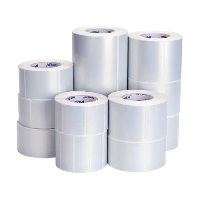 三防熱敏亞銀紙標(biāo)簽紙，固定資產(chǎn)貼50ⅹ70mm